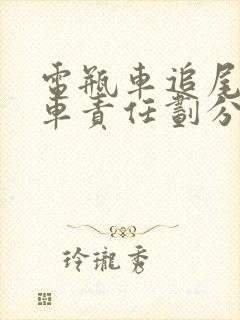 电瓶车追尾电瓶车责任划分