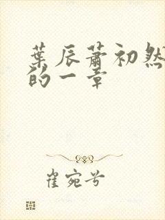 叶辰萧初然最后的一章