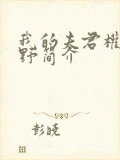 我的夫君权倾朝野简介