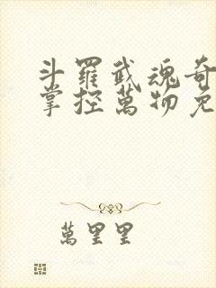 斗罗武魂奇门阵掌控万物免费阅读