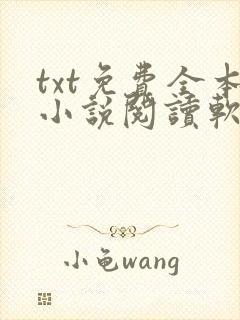 txt免费全本小说阅读软件