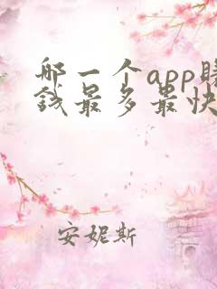 哪一个app赚钱最多最快