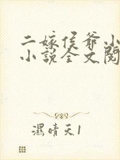 二嫁侯爷小娇妻小说全文阅读