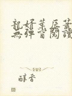 龙婿叶辰萧初然无弹窗阅读