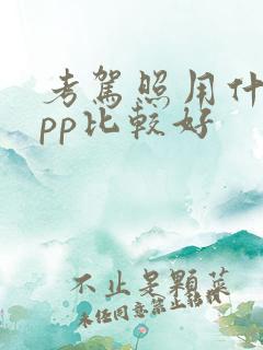 考驾照用什么app比较好