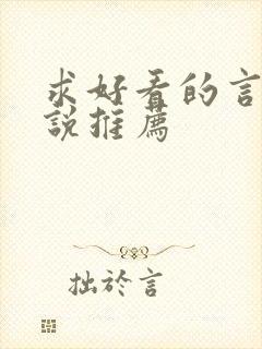 求好看的言情小说推荐