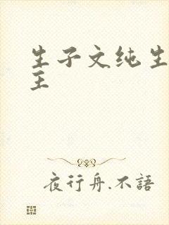 生子文纯生双男主