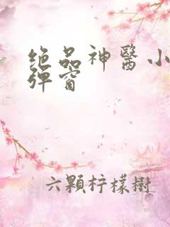 绝品神医小说无弹窗