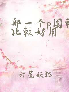 哪一个p图软件比较好用