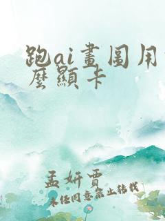 跑ai画图用什么显卡