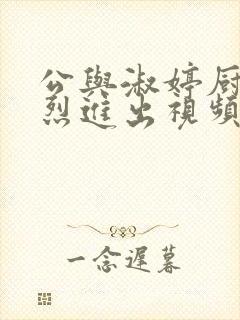 公与淑婷厨房猛烈进出视频