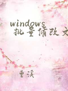 windows 批量修改文件名称