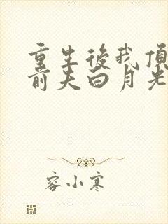 重生后我顶替了前夫白月光最新章