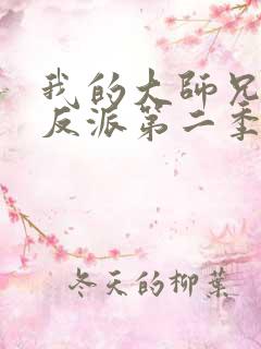 我的大师兄是个反派第二季