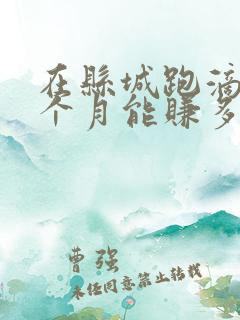 在县城跑滴滴一个月能赚多少钱