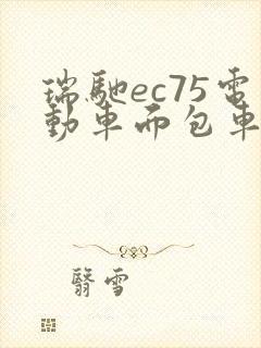 瑞驰ec75电动车面包车是哪个厂家