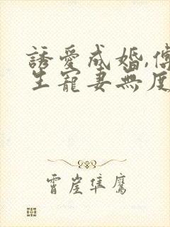 诱爱成婚,傅先生宠妻无度