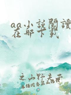 aa小说阅读器在哪下载