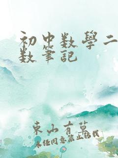 初中数学二次函数笔记