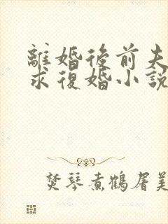 离婚后前夫哭着求复婚小说最新章节列