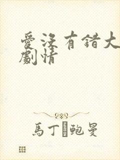 爱没有错大结局剧情