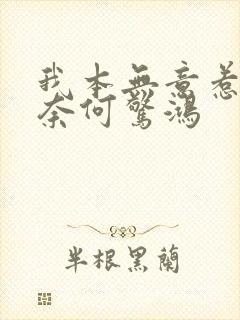 我本无意惹惊鸿奈何惊鸿