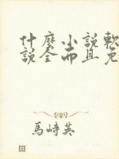 什么小说软件小说全而且免费