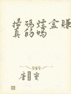 扫码烟盒赚钱是真的吗