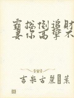 霸总倒追财阀前妻你高攀不起全部章节