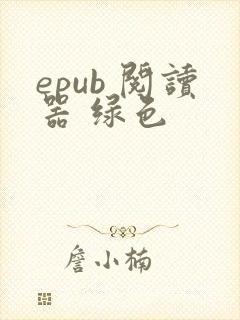 epub 阅读器 绿色