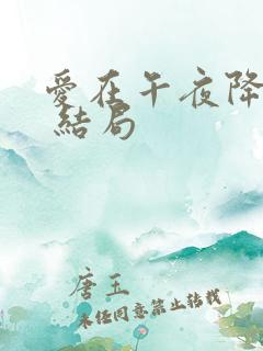 爱在午夜降临前 结局