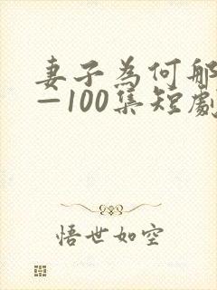 妻子为何那样1—100集短剧免费看