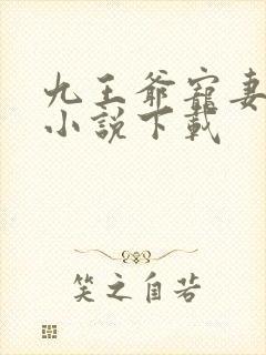 九王爷宠妻如命小说下载