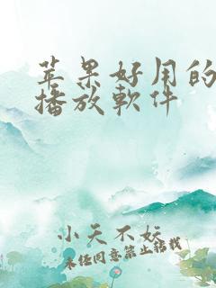 苹果好用的视频播放软件