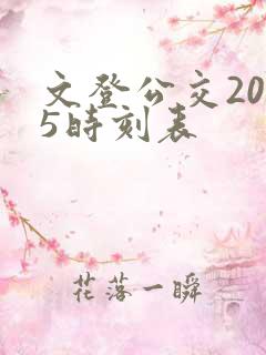 文登公交2025时刻表