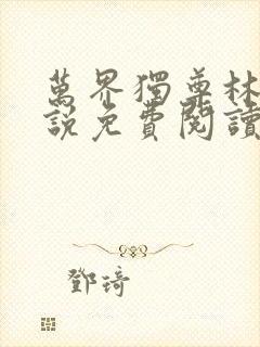 万界独尊林枫小说免费阅读