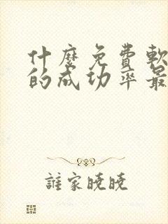 什么免费软件约的成功率最高