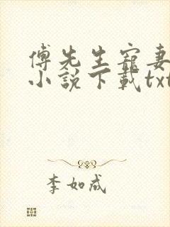 傅先生宠妻无度小说下载txt