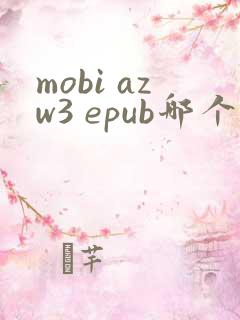 mobi azw3 epub哪个好