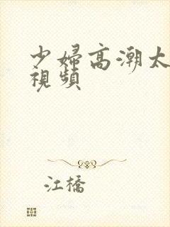 少妇高潮太爽了视频