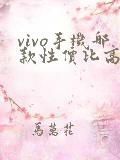 vivo手机哪款性价比高质量好