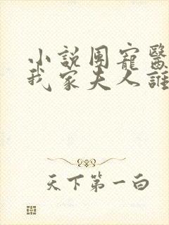 小说团宠医妃:我家夫人谁敢惹