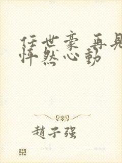 任世豪 再见,怦然心动