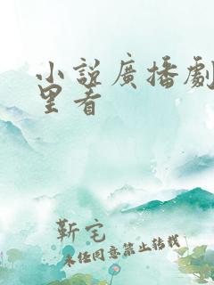 小说广播剧在哪里看