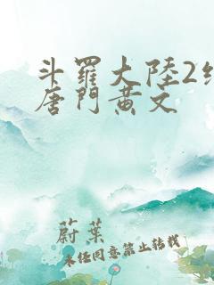 斗罗大陆2绝世唐门黄文