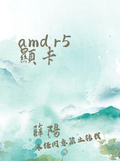 amd r5 显卡