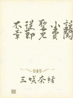 不从圣小说最新章节免费阅读