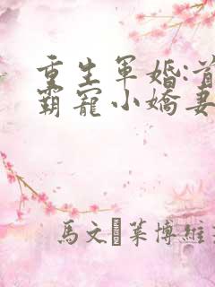 重生军婚:首长霸宠小娇妻