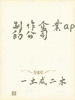 制作企业app的公司