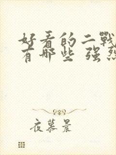 好看的二战电影有哪些 强烈推荐